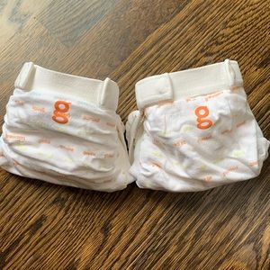 G Orange Logo White & Orange Kids Diaper Covers - Pair